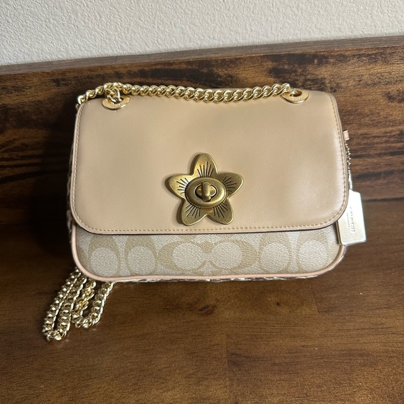 Coach C3608 $298 MSRP Colorblock Poppy Crossbody Bag Chalk Multi - Picture 1 of 12